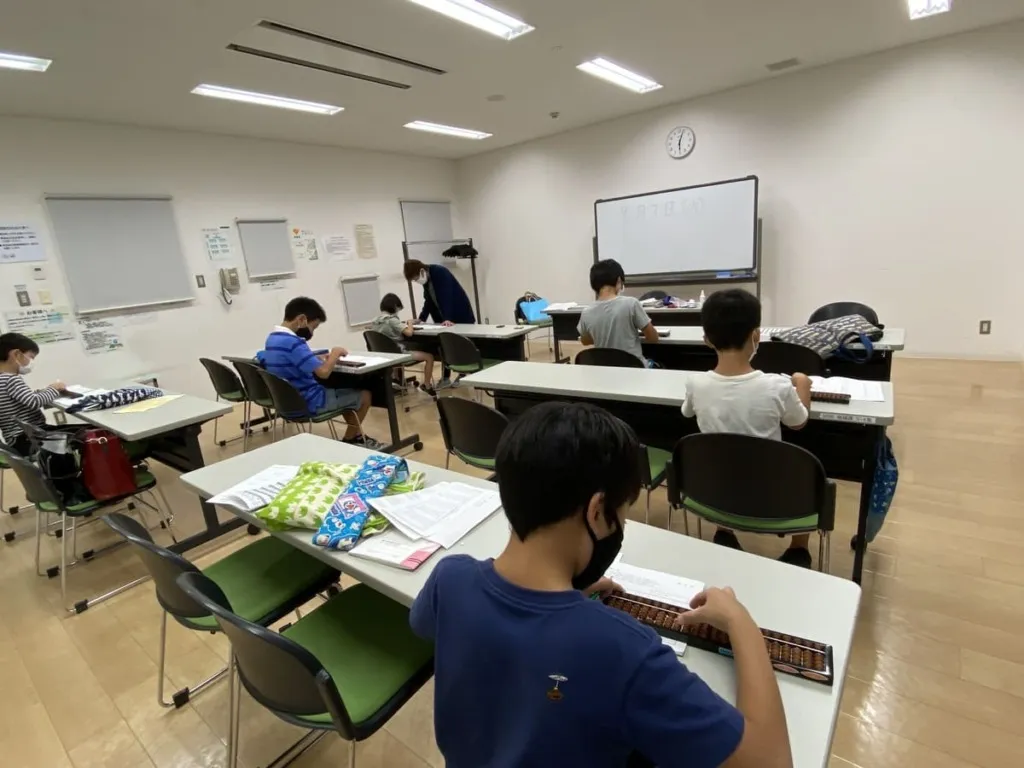 高井戸そろばん教室の様子